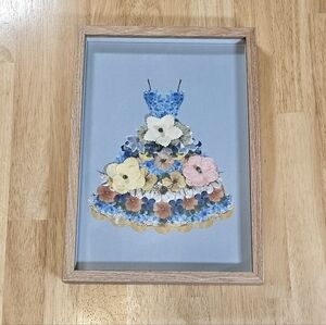 3D Floral Dress Picture Frame
